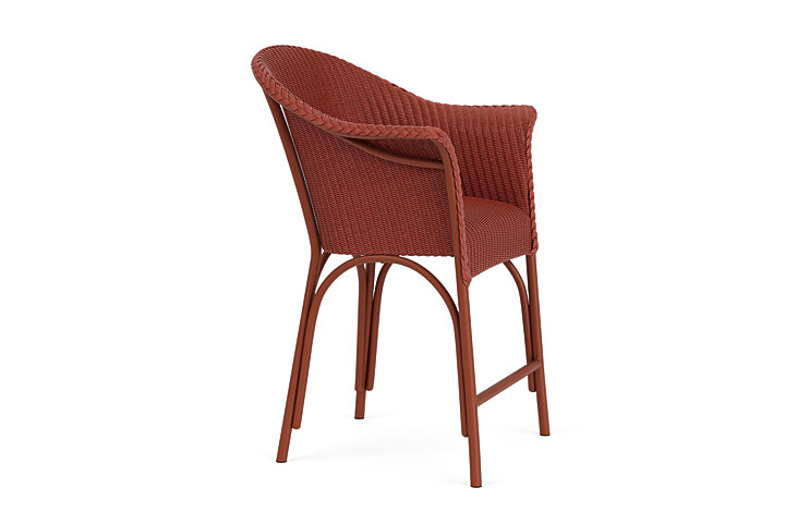 Lloyd Flanders™ All Seasons Balcony Stool with Padded Seat - Terracotta