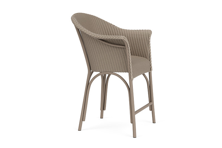 Lloyd Flanders™ All Seasons Balcony Stool with Padded Seat - French Beige