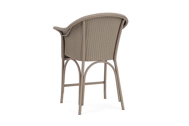 Lloyd Flanders™ All Seasons Balcony Stool with Padded Seat - French Beige