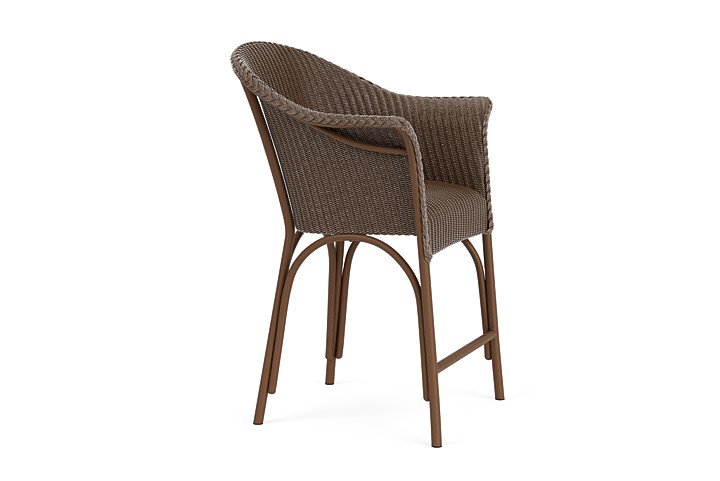 Lloyd Flanders™ All Seasons Balcony Stool with Padded Seat - Bark