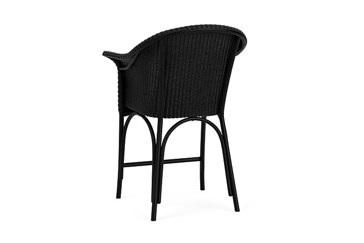 Lloyd Flanders™ All Seasons Balcony Stool with Padded Seat - Ebony