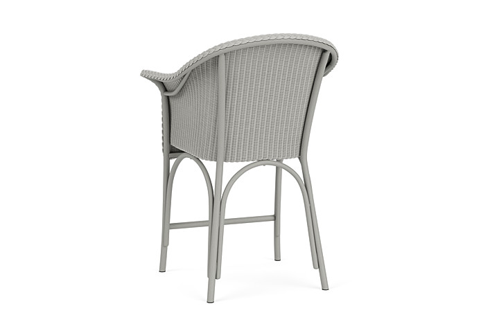 Lloyd Flanders™ All Seasons Balcony Stool with Padded Seat - Platinum