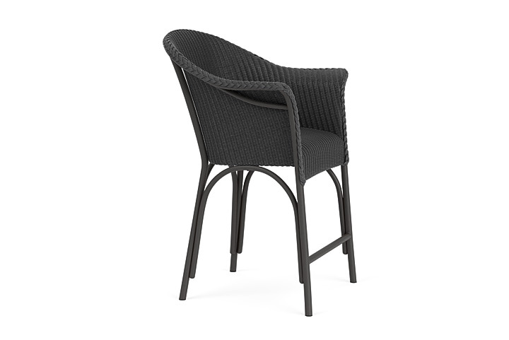 Lloyd Flanders™ All Seasons Balcony Stool with Padded Seat - Charcoal