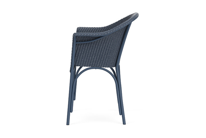 Lloyd Flanders™ All Seasons Balcony Stool with Padded Seat - Denim Blue