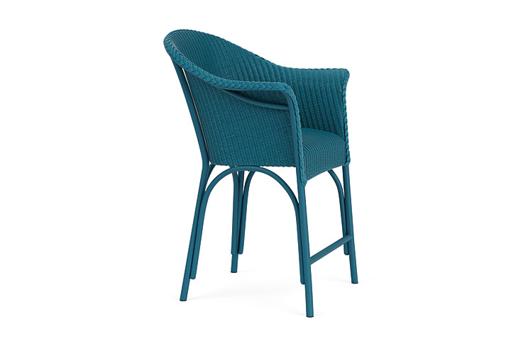 Lloyd Flanders™ All Seasons Balcony Stool with Padded Seat - Peacock