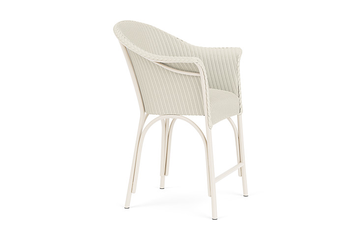 Lloyd Flanders™ All Seasons Balcony Stool with Padded Seat - Ivory