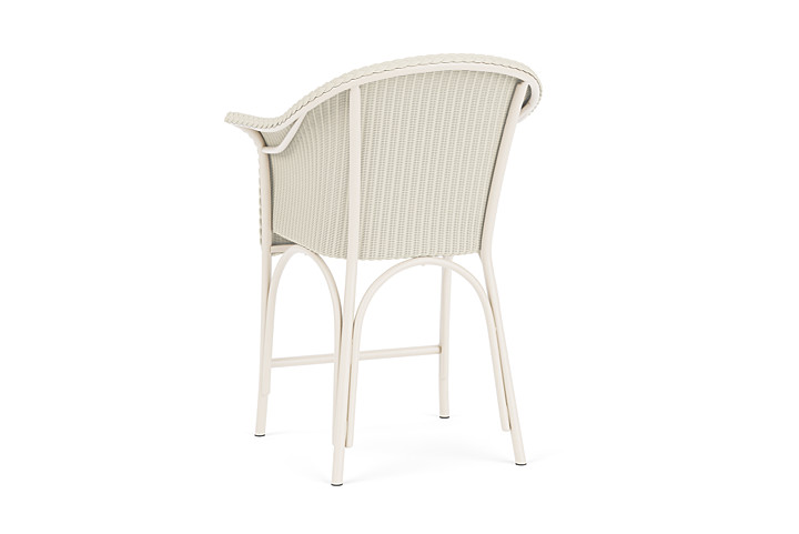 Lloyd Flanders™ All Seasons Balcony Stool with Padded Seat - Ivory