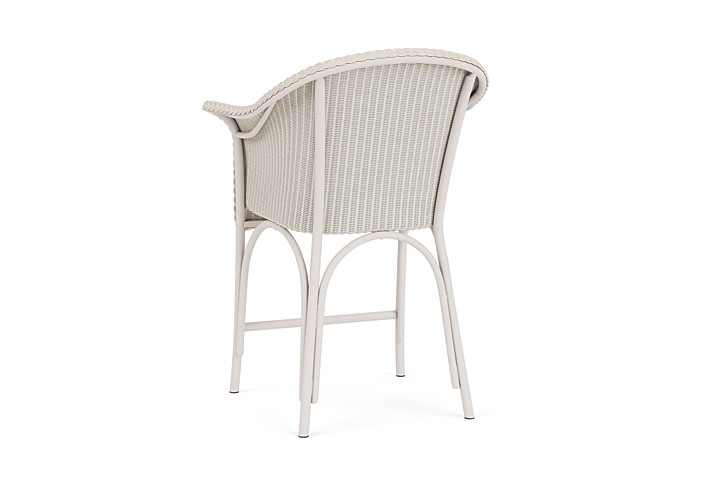 Lloyd Flanders™ All Seasons Balcony Stool with Padded Seat - Antique White