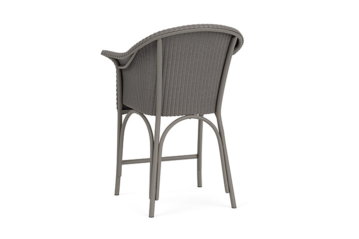 Lloyd Flanders™ All Seasons Balcony Stool with Padded Seat - Pewter