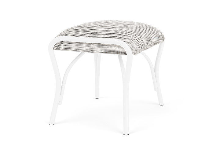 Lloyd Flanders™ All Seasons Ottoman with Padded Seat - White