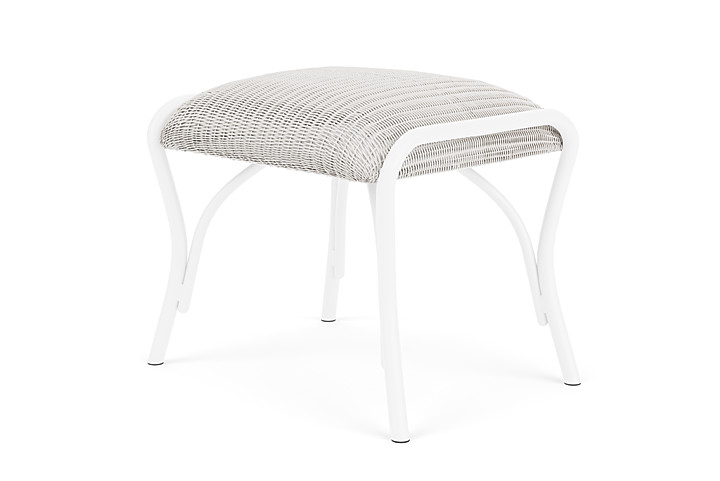 Lloyd Flanders™ All Seasons Ottoman with Padded Seat - White