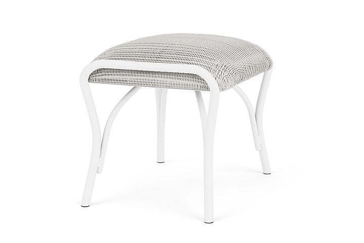 Lloyd Flanders™ All Seasons Ottoman with Padded Seat - Matte White