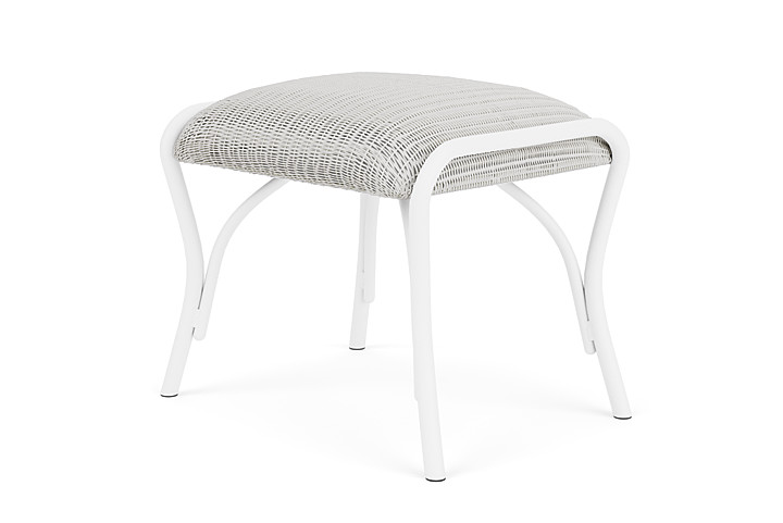 Lloyd Flanders™ All Seasons Ottoman with Padded Seat - Matte White