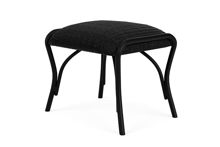 Lloyd Flanders™ All Seasons Ottoman with Padded Seat - Ebony