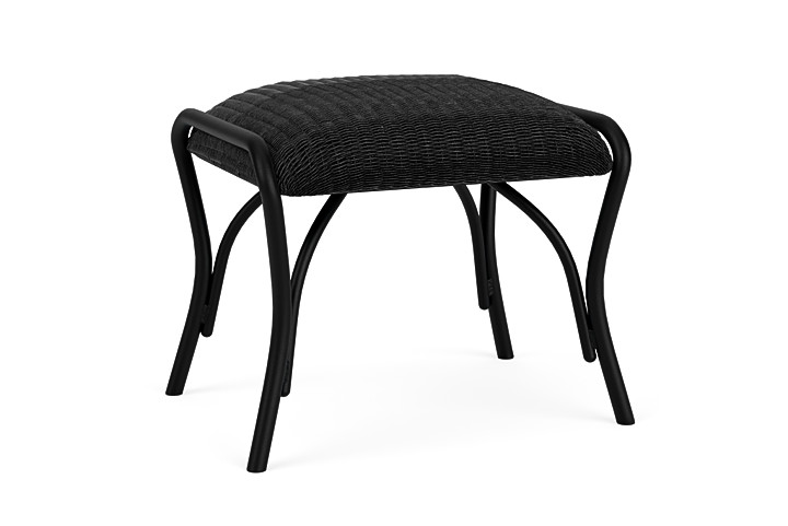 Lloyd Flanders™ All Seasons Ottoman with Padded Seat - Ebony