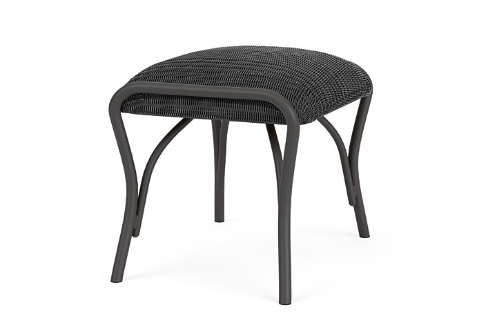 Lloyd Flanders™ All Seasons Ottoman with Padded Seat - Charcoal