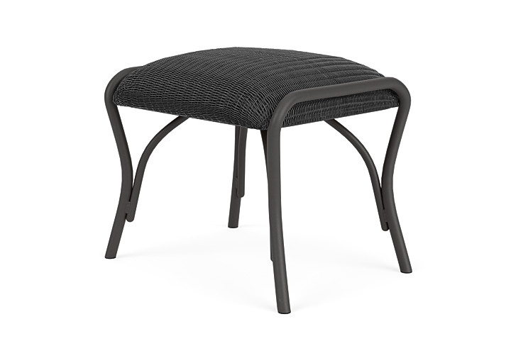 Lloyd Flanders™ All Seasons Ottoman with Padded Seat - Charcoal