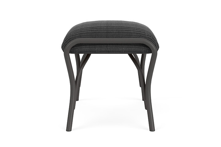 Lloyd Flanders™ All Seasons Ottoman with Padded Seat - Charcoal