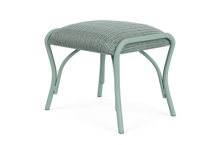 Lloyd Flanders™ All Seasons Ottoman with Padded Seat - Sea Glass