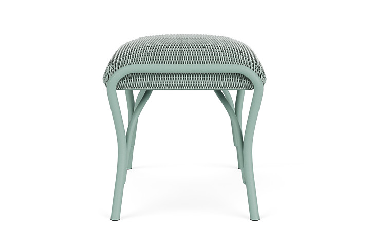 Lloyd Flanders™ All Seasons Ottoman with Padded Seat - Sea Glass