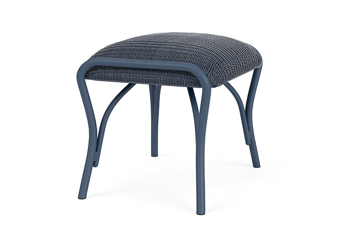 Lloyd Flanders™ All Seasons Ottoman with Padded Seat - Denim Blue