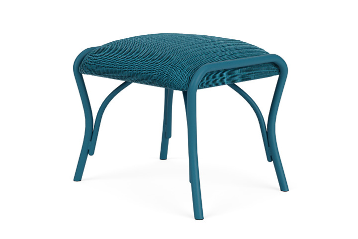 Lloyd Flanders™ All Seasons Ottoman with Padded Seat - Peacock