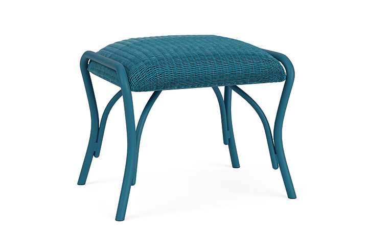 Lloyd Flanders™ All Seasons Ottoman with Padded Seat - Peacock