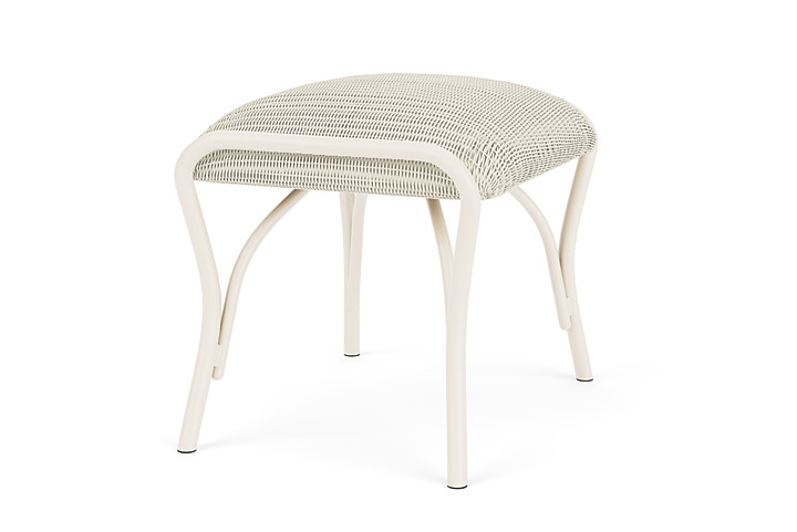 Lloyd Flanders™ All Seasons Ottoman with Padded Seat - Ivory