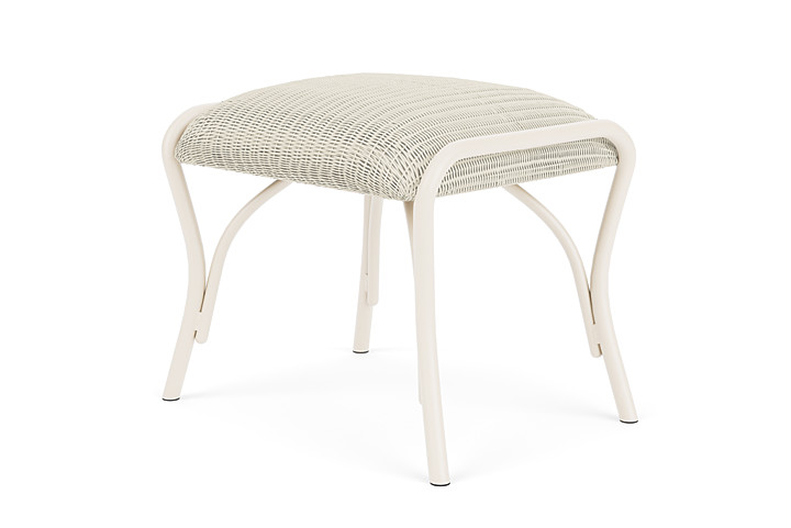 Lloyd Flanders™ All Seasons Ottoman with Padded Seat - Ivory