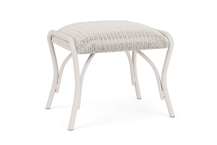 Lloyd Flanders™ All Seasons Ottoman with Padded Seat - Antique White