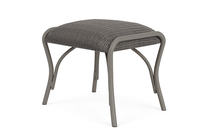 Lloyd Flanders™ All Seasons Ottoman with Padded Seat - Pewter