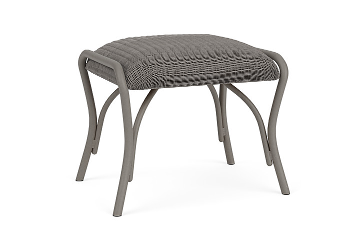 Lloyd Flanders™ All Seasons Ottoman with Padded Seat - Pewter