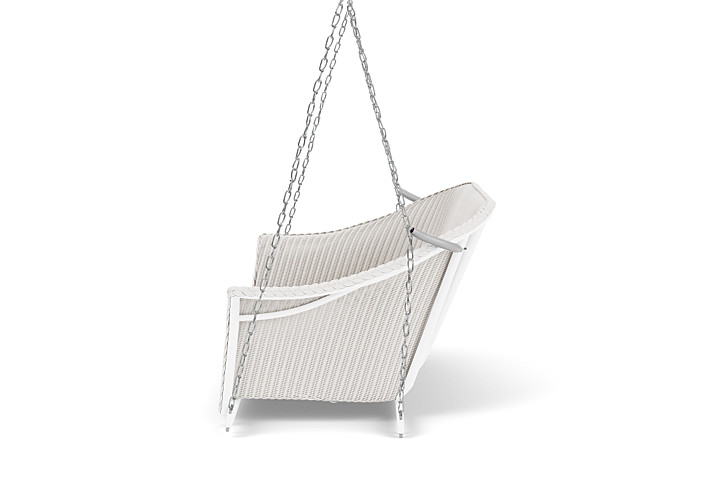 Lloyd Flanders™ All Seasons Settee Swing with Padded Seat - White