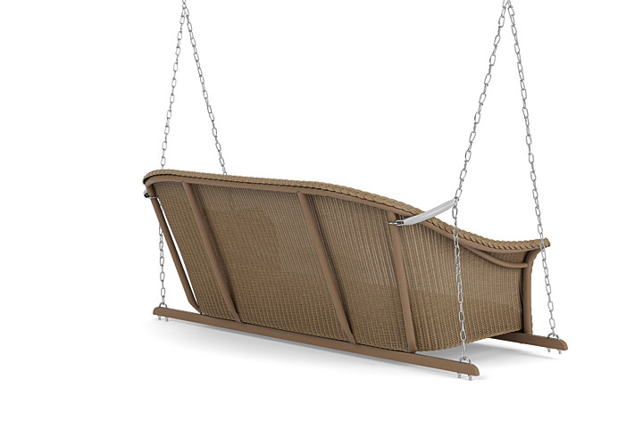 Lloyd Flanders™ All Seasons Settee Swing with Padded Seat - Fawn