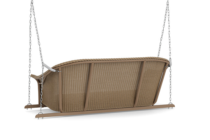 Lloyd Flanders™ All Seasons Settee Swing with Padded Seat - Fawn