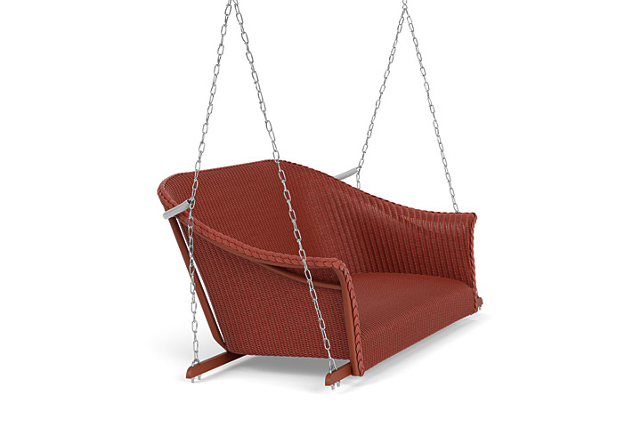 Lloyd Flanders™ All Seasons Settee Swing with Padded Seat - Terracotta