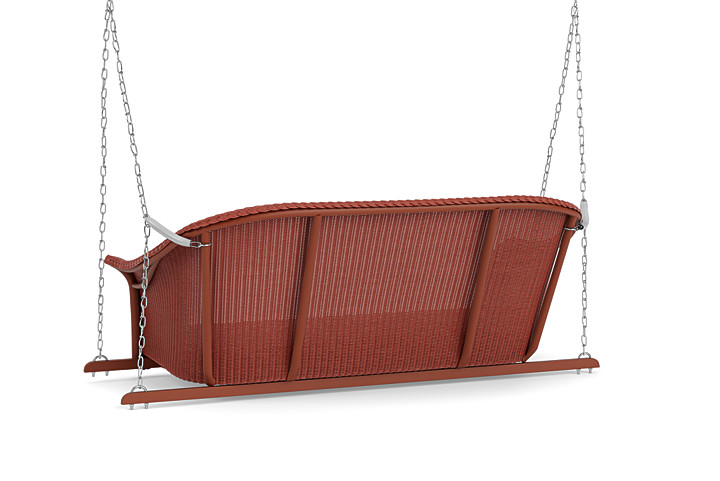 Lloyd Flanders™ All Seasons Settee Swing with Padded Seat - Terracotta