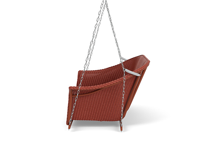 Lloyd Flanders™ All Seasons Settee Swing with Padded Seat - Terracotta