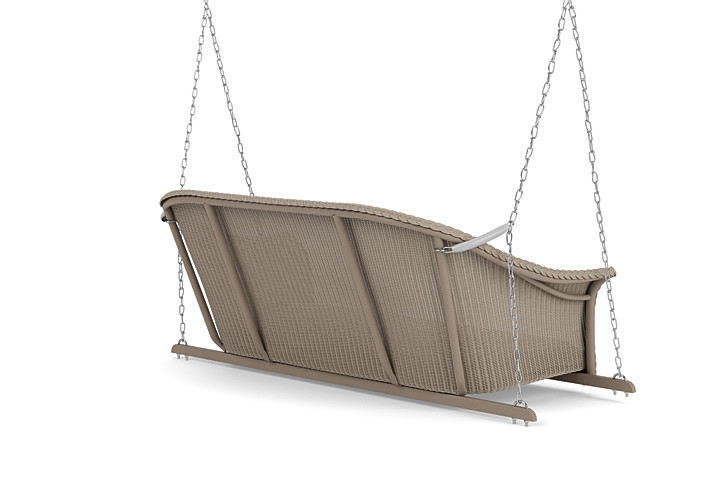 Lloyd Flanders™ All Seasons Settee Swing with Padded Seat - French Beige