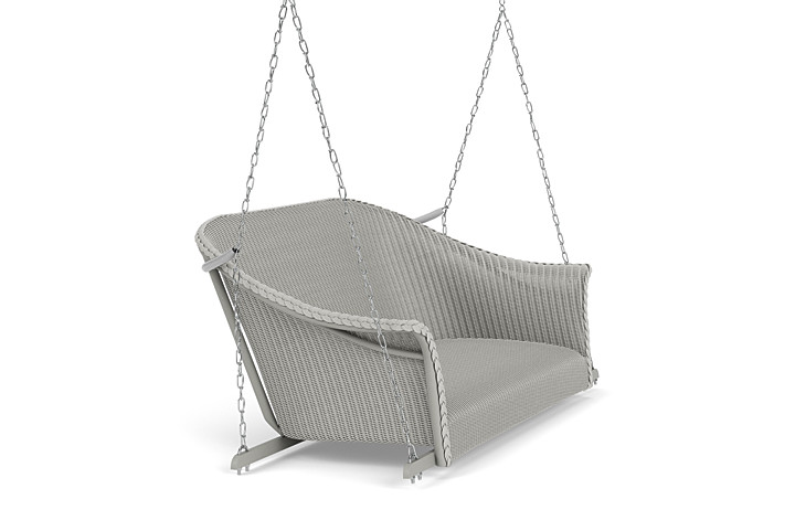 Lloyd Flanders™ All Seasons Settee Swing with Padded Seat - Platinum