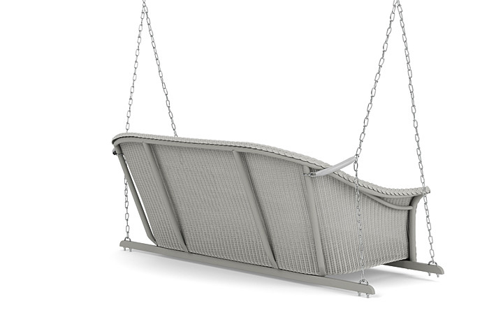 Lloyd Flanders™ All Seasons Settee Swing with Padded Seat - Platinum