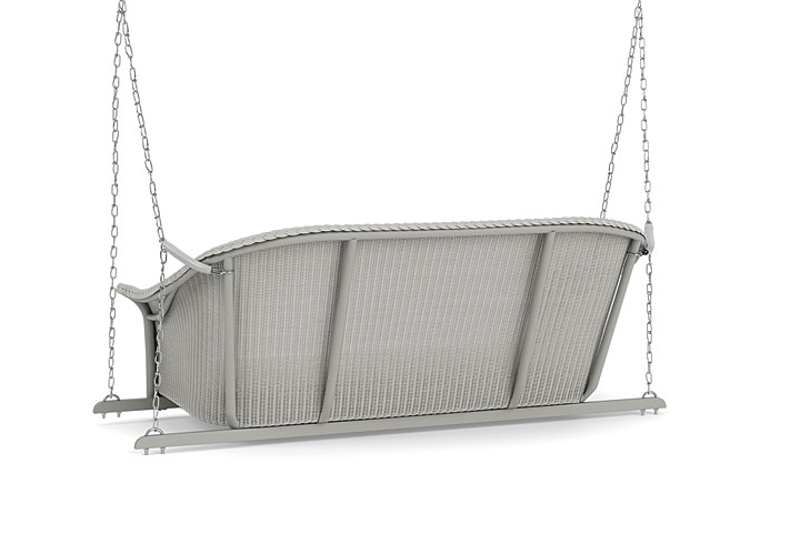 Lloyd Flanders™ All Seasons Settee Swing with Padded Seat - Platinum