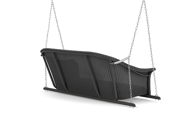 Lloyd Flanders™ All Seasons Settee Swing with Padded Seat - Charcoal