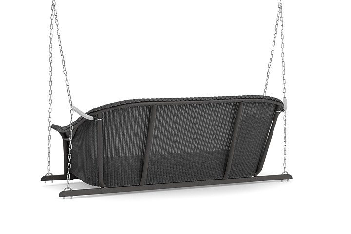 Lloyd Flanders™ All Seasons Settee Swing with Padded Seat - Charcoal