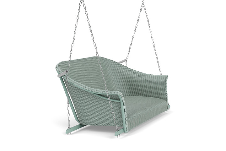 Lloyd Flanders™ All Seasons Settee Swing with Padded Seat - Sea Glass