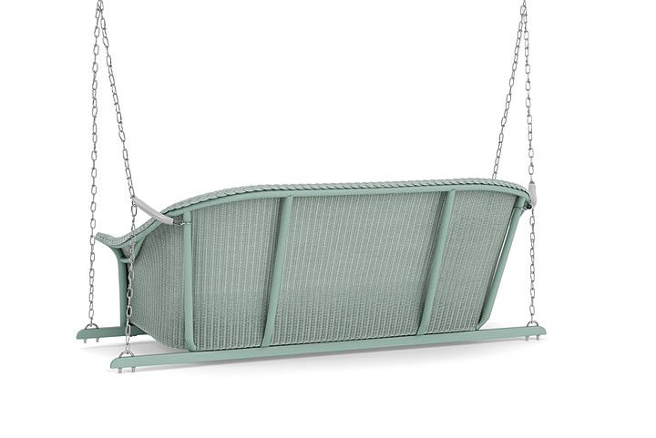 Lloyd Flanders™ All Seasons Settee Swing with Padded Seat - Sea Glass