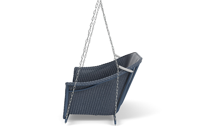 Lloyd Flanders™ All Seasons Settee Swing with Padded Seat - Denim Blue