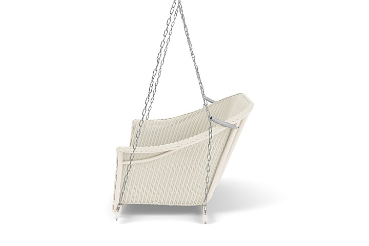 Lloyd Flanders™ All Seasons Settee Swing with Padded Seat - Ivory