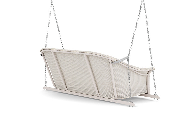 Lloyd Flanders™ All Seasons Settee Swing with Padded Seat - Antique White