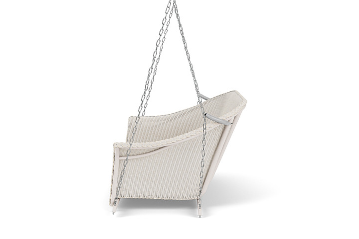 Lloyd Flanders™ All Seasons Settee Swing with Padded Seat - Antique White